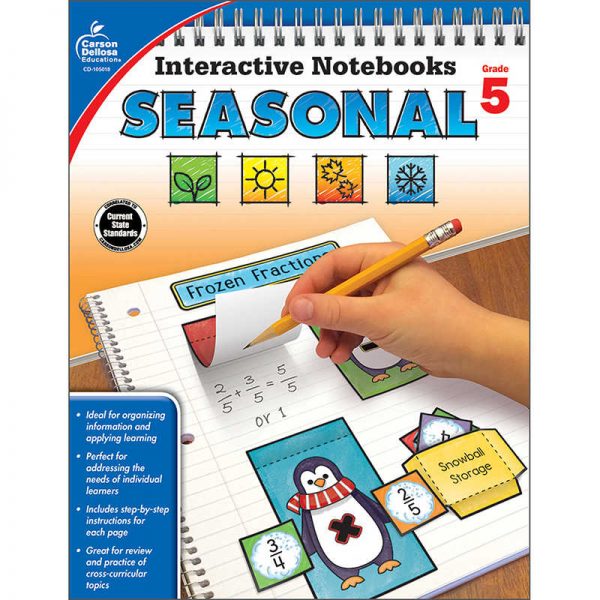 Carson Dellosa Education Interactive Notebooks: Seasonal Resource Book, Grade 5
