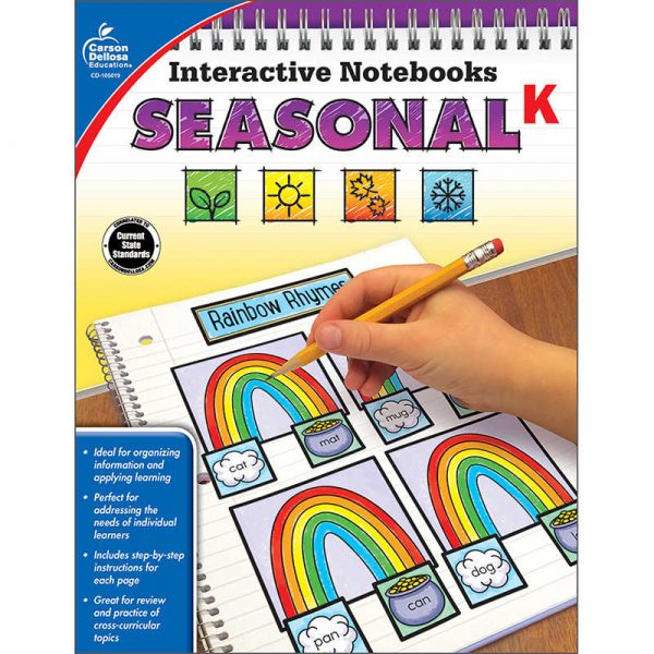 Carson Dellosa Education Interactive Notebooks: Seasonal Resource Book, Grade K