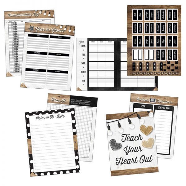 Schoolgirl Style™ Industrial Chic Teacher Planner Plan Book