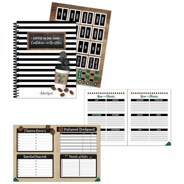 Schoolgirl Style™ Industrial Cafe Teacher Planner Paperback