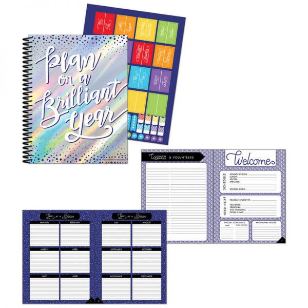 Carson Dellosa Education Plan on a Brilliant Year Teacher Plan Book, Grade PK-12, Paperback