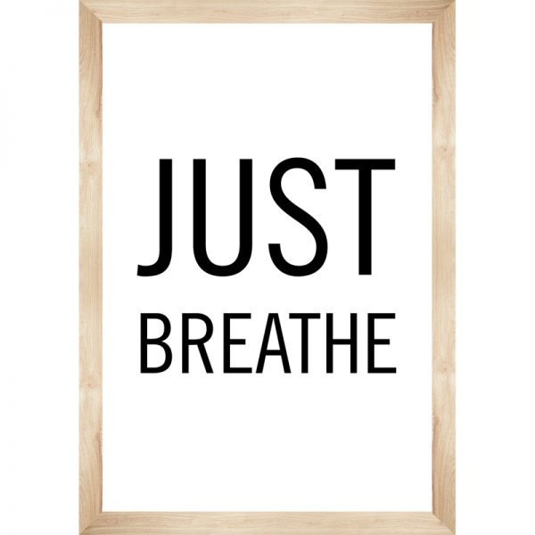 Schoolgirl Style™ Simply Boho Just Breathe Poster