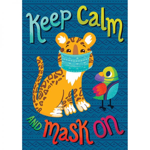 Carson Dellosa Education One World Keep Calm and Mask On Poster