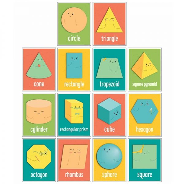 Carson Dellosa Education Shapes Mini Posters, Set of 14