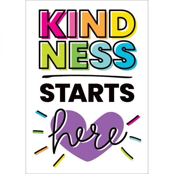 Carson Dellosa Education Kind Vibes Kindness Starts Here Poster