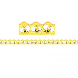 Carson Dellosa Education Buzz-Worthy Bees Scalloped Border, 39 Feet