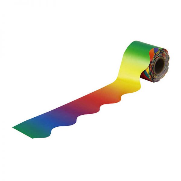 Carson Dellosa Education Rainbow Rolled Scalloped Border, 36'
