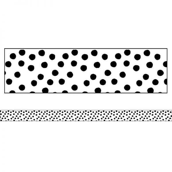 Schoolgirl Style™ Stars Painted Dots Straight Border, 36'