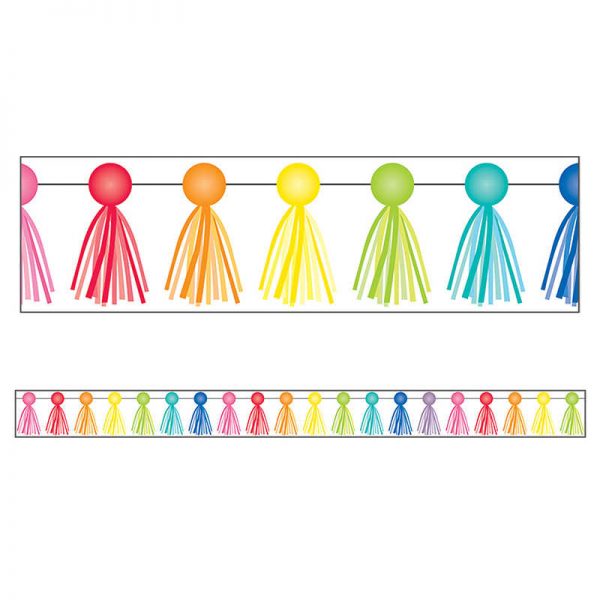 Schoolgirl Style™ Hello Sunshine Tassel Straight Border, 36'