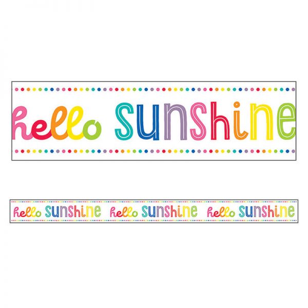 Schoolgirl Style™ Hello Sunshine Straight Border, 36'