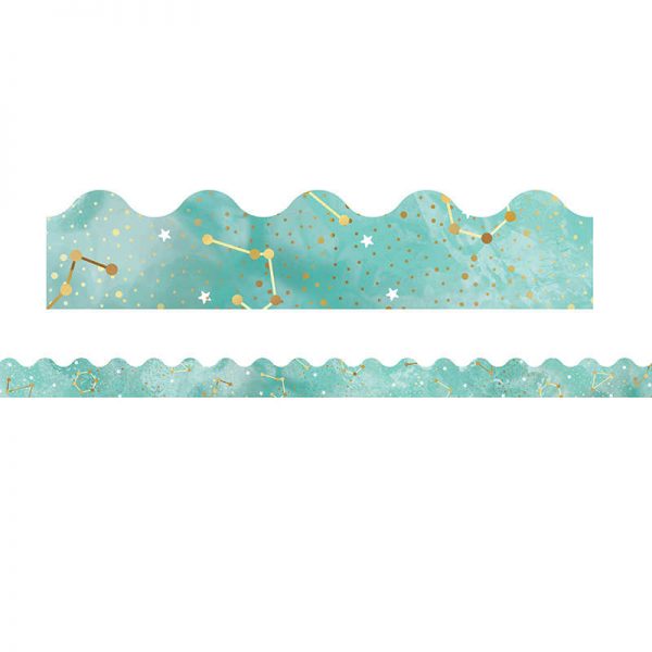Carson Dellosa Education Galaxy Constellations Scalloped Border, 39'