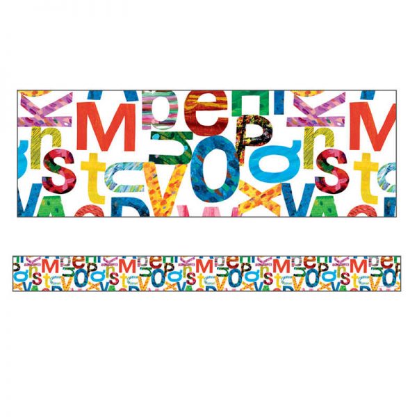 Carson Dellosa Education World of Eric Carle™ Letters Straight Border, 36 Feet