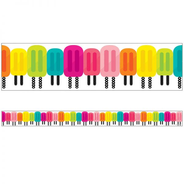Schoolgirl Style™ Simply Stylish Tropical Pops Straight Border, 36'