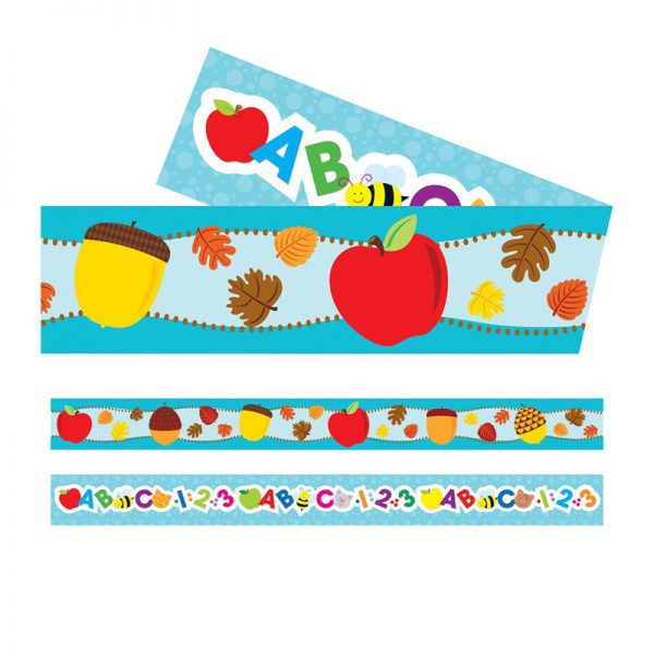 Carson Dellosa Education Back to School/Fall Two-Sided Straight Borders, 36 Feet