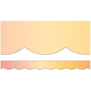 Schoolgirl Style™ Simply Safari Safari Sunset Scalloped Border, 39 Feet