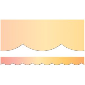 Schoolgirl Style™ Simply Safari Safari Sunset Scalloped Border, 39 Feet