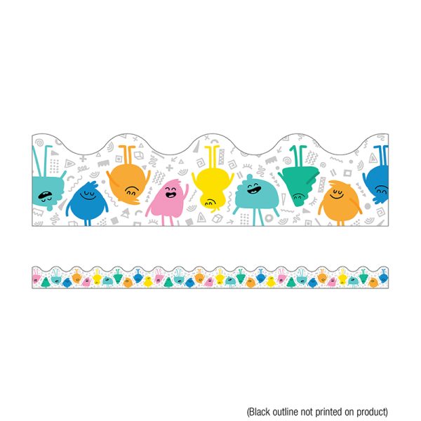Carson Dellosa Education Happy Friends Scalloped Border