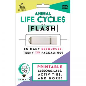 Carson Dellosa Education In a Flash: Animal Life Cycles