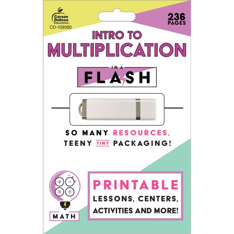 Carson Dellosa Education In a Flash: Intro to Multiplication