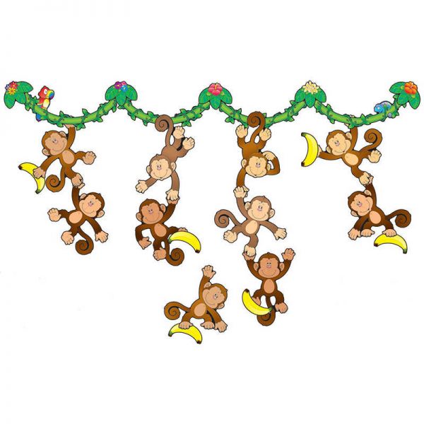 Carson Dellosa Education Monkey Bulletin Board Set