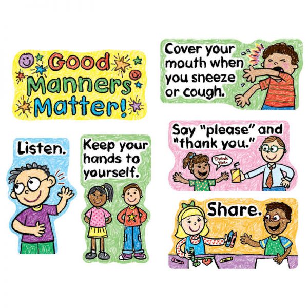 Carson Dellosa Education Good Manners Matter Mini Bulletin Board Set