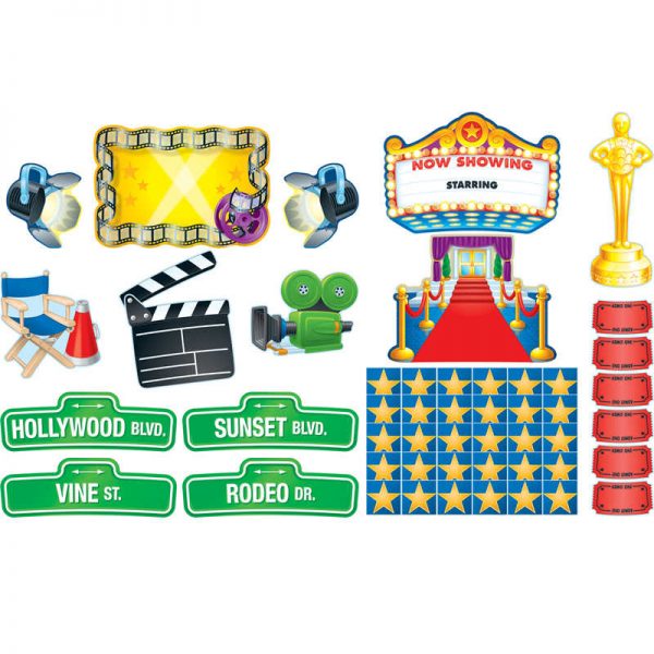 Carson Dellosa Education Lights, Camera, Action! Bulletin Board Set, 52 Pieces
