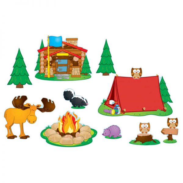 Carson Dellosa Education Camping Bulletin Board Set, 48 Pieces