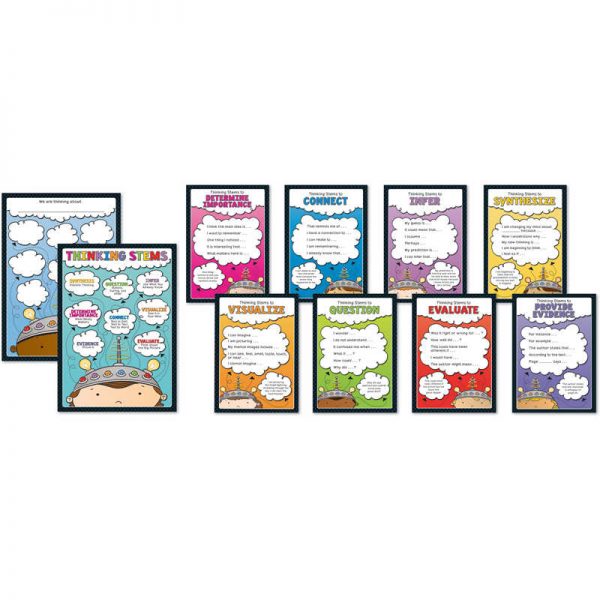 Carson Dellosa Education Thinking Stems Bulletin Board Sets, K-5