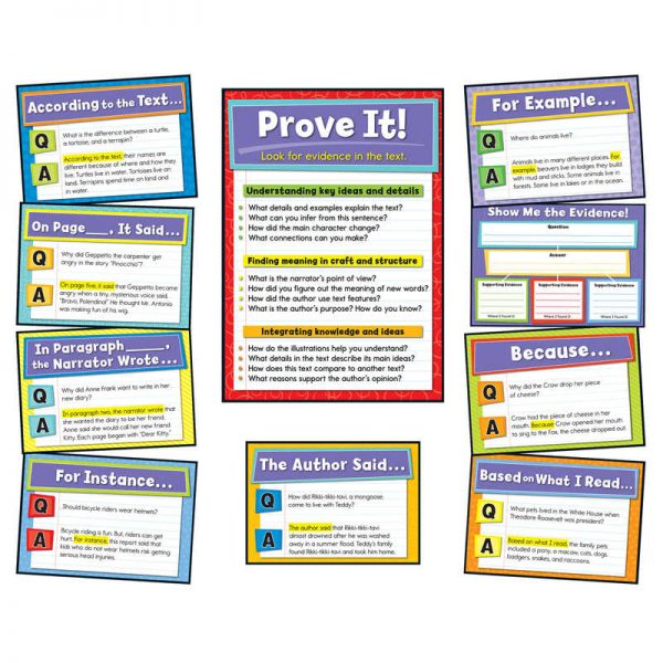 Carson Dellosa Education Evidence-Based Reading and Writing Bulletin Board Set