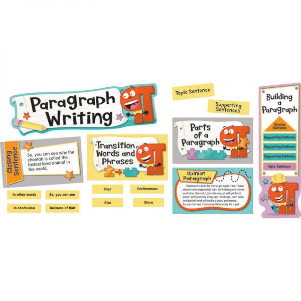 Carson Dellosa Education Paragraph Writing Mini Bulletin Board Set, Grade 2-5