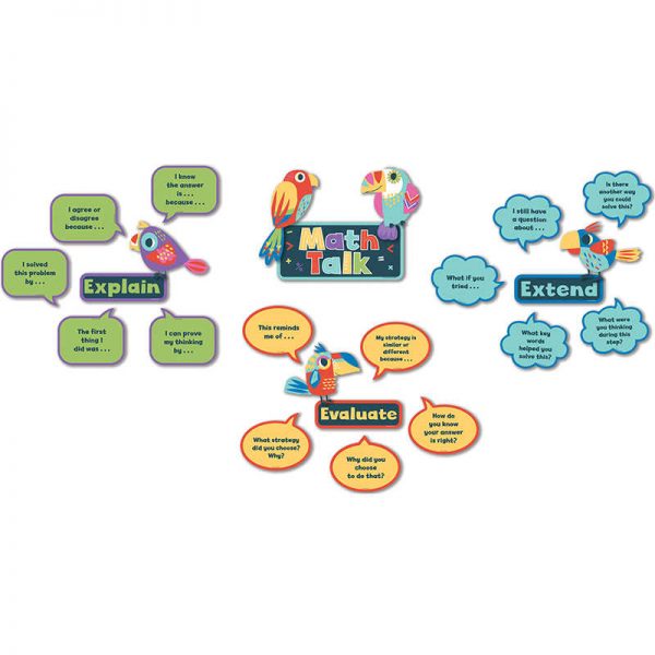 Carson Dellosa Education Math Talk Mini Bulletin Board Set