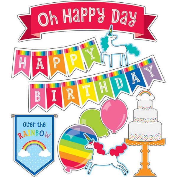 Schoolgirl Style™ Hello Sunshine Birthday Mini Bulletin Board Set, 29 Pieces