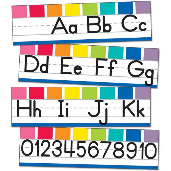 Schoolgirl Style™ Hello Sunshine Alphabet Line: Manuscript Mini Bulletin Board Set, 8 Pieces