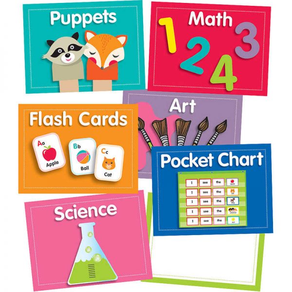 Schoolgirl Style™ Just Teach Center Cards Mini Bulletin Board Set, 48 Pieces