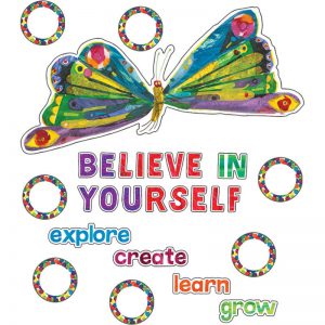 Carson Dellosa Education Very Hungry Caterpillar™ Believe in Yourself Bulletin Board Set, 52 Pieces