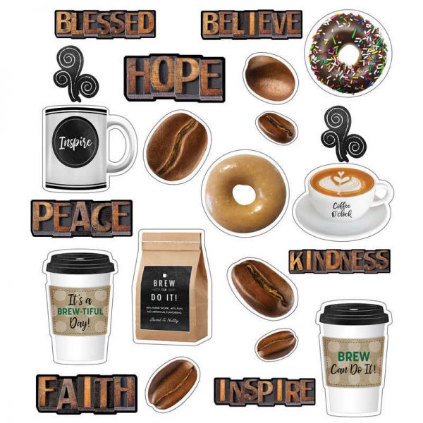 Schoolgirl Style™ Industrial Cafe Morning Motivators Mini Bulletin Board Set, 22 Pieces