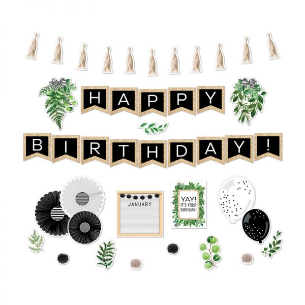 Schoolgirl Style™ Simply Boho Birthday Bulletin Board Set