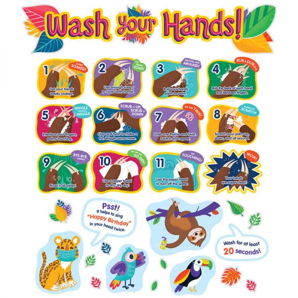 Carson Dellosa Education One World Handwashing Bulletin Board Set