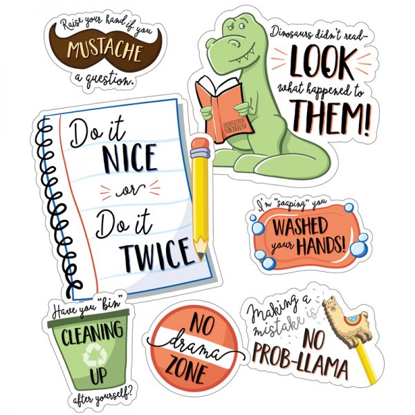 Carson Dellosa Education Playful Classroom Reminders Mini Bulletin Board Set