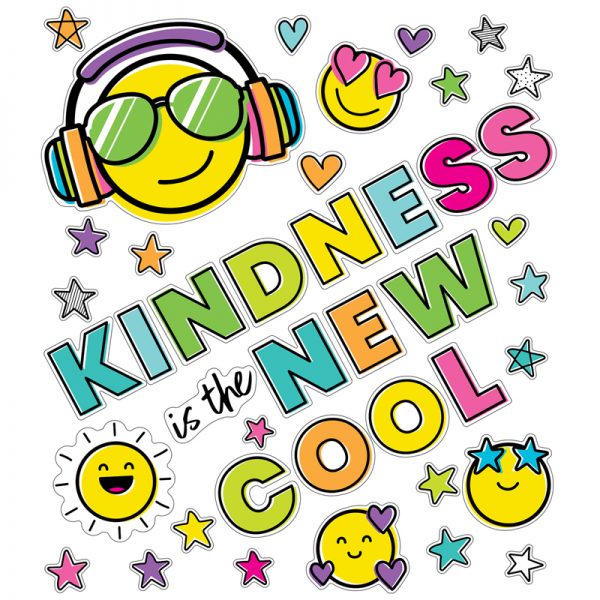 Carson Dellosa Education Kind Vibes Kindness Is the New Cool Bulletin Board Set