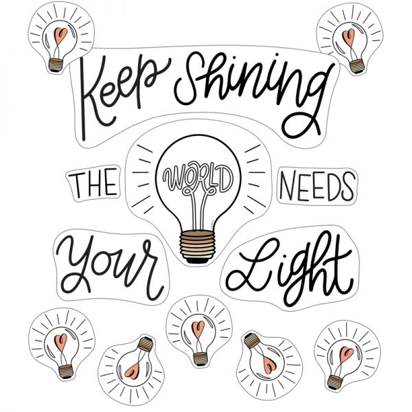 Schoolgirl Style™ Simply Stylish Keep Shining Bulletin Board Set