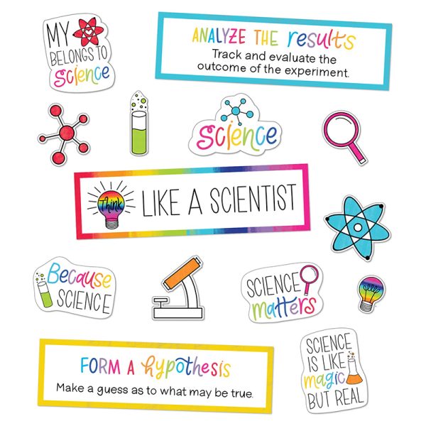 Schoolgirl Style™ Light Bulb Moments Think Like a Scientist Mini Bulletin Board Set