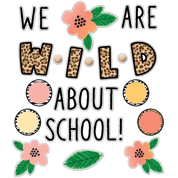 Schoolgirl Style™ Simply Safari We Are Wild about School Bulletin Board Set