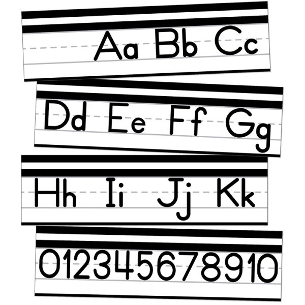 Schoolgirl Style™ Simply Safari Alphabet Line: Manuscript Bulletin Board Set