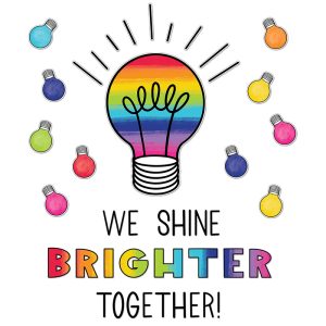 Schoolgirl Style™ We Shine Brighter Together Bulletin Board Set