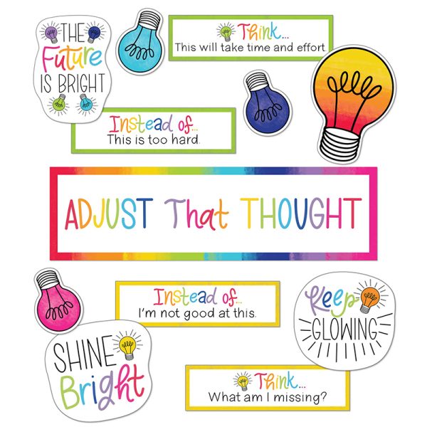 Schoolgirl Style™ Light Bulb Moments Growth Mindset Mini Bulletin Board Set