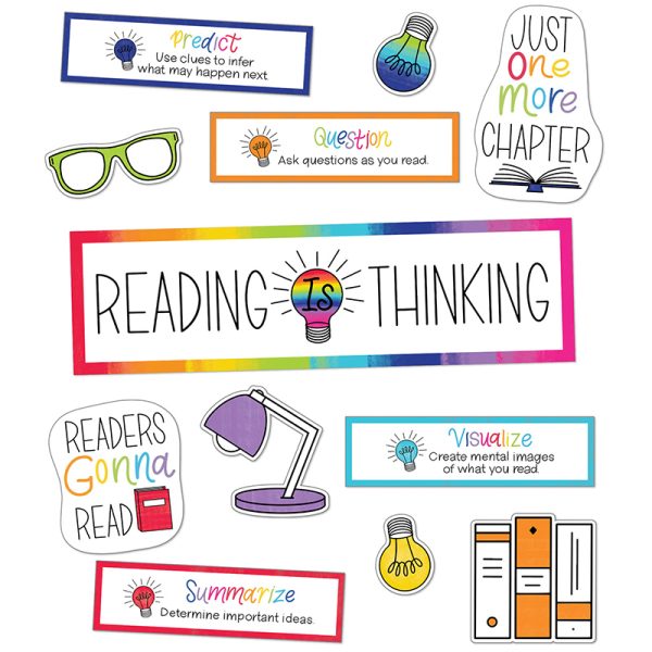 Schoolgirl Style™ Light Bulb Moments Reading Is Thinking Mini Bulletin Board Set