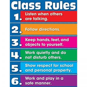 Carson Dellosa Education Class Rules Chart