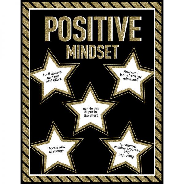 Carson Dellosa Education Sparkle + Shine Positive Mindset Chart