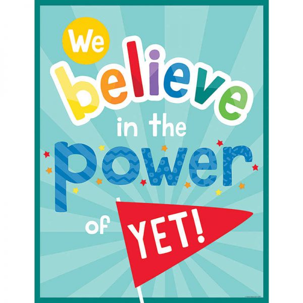 Carson Dellosa Education We Believe in the Power of Yet! Chart